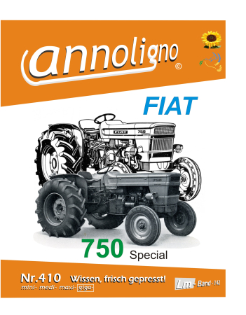 FIAT Schlepper/Traktor Zugmaschine Typ 750/Special Bild- Ersatzteilliste & Explosionszeichnungen - annoligno 410